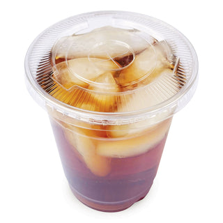 Boardwalk® Crystal-Clear Cold Cup Straw-Slot Lids, Fits 9 oz Squat/12 oz PET Cups, 100/Pack (BWKPET912STRAPK)