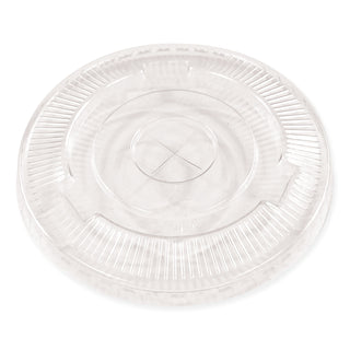Boardwalk® Crystal-Clear Cold Cup Straw-Slot Lids, Fits 9 oz Squat/12 oz PET Cups, 100/Pack (BWKPET912STRAPK)
