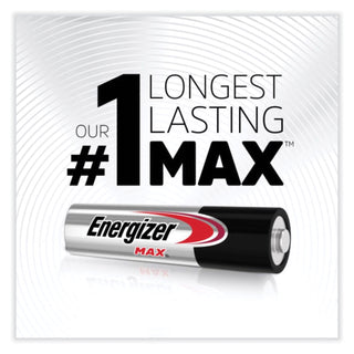 Energizer® MAX AAA Alkaline Batteries, 1.5 V, 4/Pack, 6 Packs/Box (EVEE92BX)