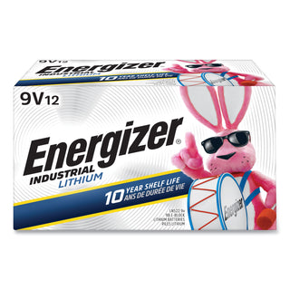 Energizer® Industrial Lithium 9V Battery, 9 V, 12/Box (EVELN522)