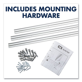 Quartet® InvisaMount Vertical Magnetic Glass Dry-Erase Boards, 28 x 50, White Surface (QRTQ012850IMW)