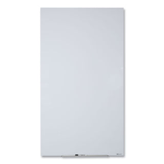 Quartet® InvisaMount Vertical Magnetic Glass Dry-Erase Boards, 28 x 50, White Surface (QRTQ012850IMW)