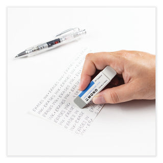 Tombow® Mono® Sand and Rubber Eraser, For Pencil/Ink Marks, Rectangular Block, Medium, White (TOM57302)