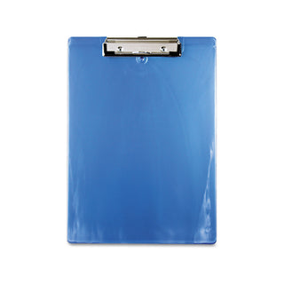 Saunders Plastic Clipboard, 1/2" Capacity, 8 1/2 x 12 Sheets, Ice Blue (SAU00439)