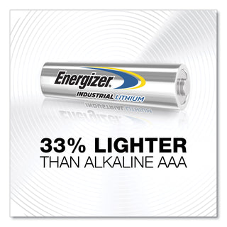 Energizer® Industrial Lithium AAA Battery, 1.5 V, 4/Pack, 6 Packs/Box (EVELN92BX)