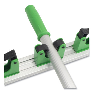 Unger® Hang Up Cleaning Tool Holder, 28w x 3.15d x 2.17h, Silver/Green (UNGHO700EA)
