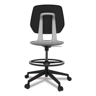 Safco® Commute Extended Height Task Chair, Up to 275 lb, 22.25" to 32.25" Seat Height, Black Seat/Back/Base (SAF7827BL)