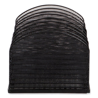 Safco® Onyx Mesh Desk Organizer, 8 Upright Sections, Letter to Legal Size Files, 19.25 x 10.87 x 8.5, Black (SAF3212BLKD)