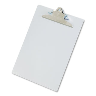 Saunders Aluminum Clipboard w/High-Capacity Clip, 1" Clip Cap, 8 1/2 x 12 Sheets, Silver (SAU22517)