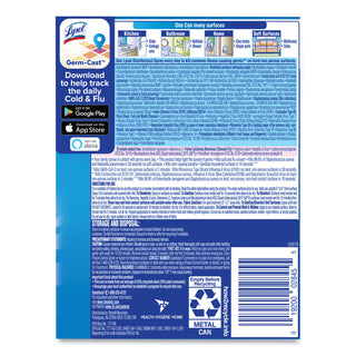LYSOL® Brand Disinfectant Spray, Spring Waterfall Scent, 12.5 oz Aerosol, 12/Carton (REC02845)
