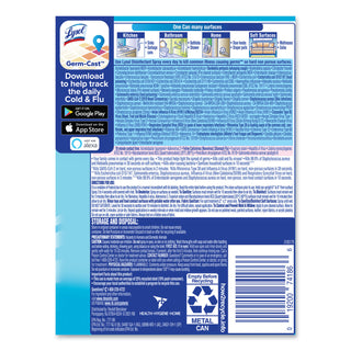 LYSOL® Brand Linen Disinfectant Spray - Spray - 12.50 oz (0.78 lb) - Crisp Linen Scent - 12 / Carton - Clear (RAC74186CT)