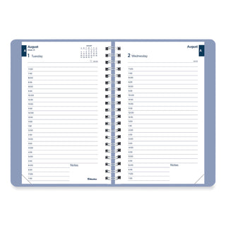 Blueline® Academic Daily/Monthly Planner, 8 x 5, Blue Cover, 12-Month (Aug to July): 2025 to 2026 (REDCA201F02)