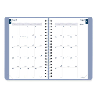 Blueline® Academic Daily/Monthly Planner, 8 x 5, Blue Cover, 12-Month (Aug to July): 2025 to 2026 (REDCA201F02)