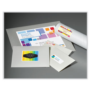Avery® Vibrant Inkjet Color-Print Labels w/ Sure Feed, 2 x 4, Matte White, 200/PK (AVE8253)