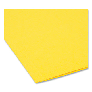 Smead™ Interior File Folders, 1/3-Cut Tabs, Letter Size, Yellow, 100/Box (SMD10271)