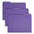 Smead™ Interior File Folders, 1/3-Cut Tabs, Letter Size, Purple, 100/Box (SMD10283)
