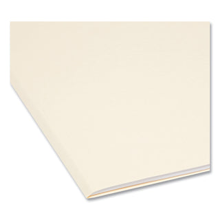Smead™ Reinforced Tab Manila File Folders, 1/3-Cut Tabs, Letter Size, 11 pt. Manila, 100/Box (SMD10334)