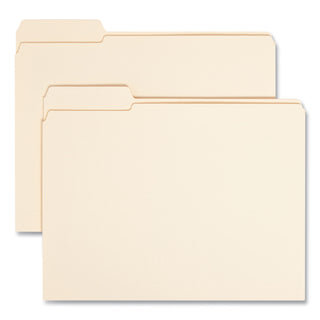 Smead™ Reinforced Tab Manila File Folders, 1/3-Cut Tabs, Left Position, Letter Size, 11 pt. Manila, 100/Box (SMD10335)