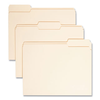 Smead™ Top Tab File Folders with Antimicrobial Product Protection, 1/3-Cut Tabs, Letter Size, Manila, 100/Box (SMD10338)