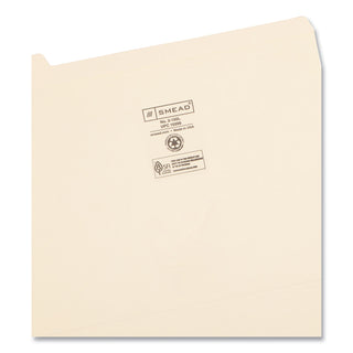 Smead™ Reinforced Tab Manila File Folders, 1/5-Cut Tabs, Letter Size, 11 pt. Manila, 100/Box (SMD10356)