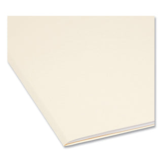 Smead™ Reinforced Tab Manila File Folders, 1/5-Cut Tabs, Letter Size, 11 pt. Manila, 100/Box (SMD10356)