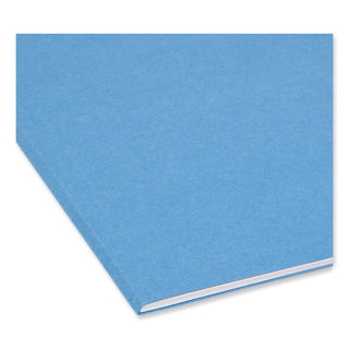 Smead™ Reinforced Top Tab Colored File Folders, Straight Tab, Letter Size, Blue, 100/Box (SMD12010)