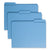 Smead™ Reinforced Top Tab Colored File Folders, 1/3-Cut Tabs, Letter Size, Blue, 100/Box (SMD12034)