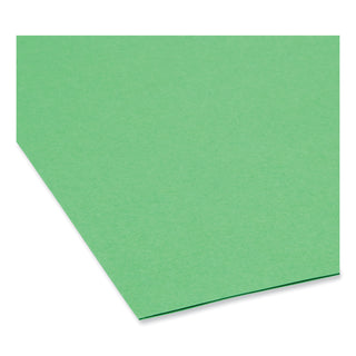 Smead™ Reinforced Top Tab Colored File Folders, 1/3-Cut Tabs, Letter Size, Green, 100/Box (SMD12134)