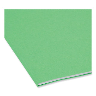 Smead™ Reinforced Top Tab Colored File Folders, 1/3-Cut Tabs, Letter Size, Green, 100/Box (SMD12134)