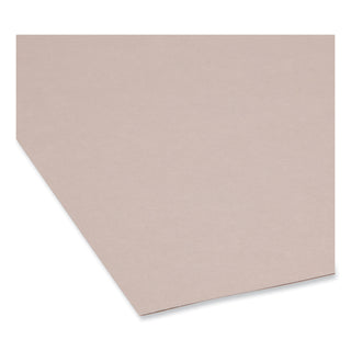 Smead™ Reinforced Top Tab Colored File Folders, 1/3-Cut Tabs, Letter Size, Gray, 100/Box (SMD12334)