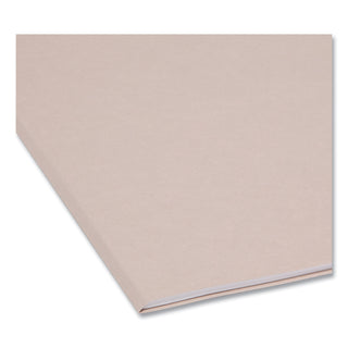 Smead™ Reinforced Top Tab Colored File Folders, 1/3-Cut Tabs, Letter Size, Gray, 100/Box (SMD12334)