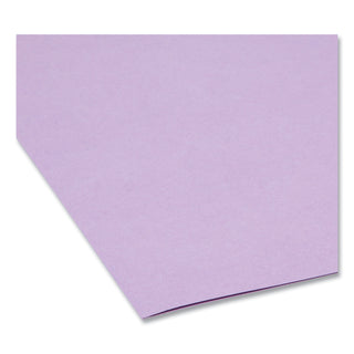 Smead™ Colored File Folders, 1/3-Cut Tabs, Letter Size, Lavender, 100/Box (SMD12443)
