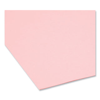 Smead™ Colored File Folders, 1/3-Cut Tabs, Letter Size, Pink, 100/Box (SMD12643)