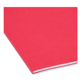 Smead™ Reinforced Top Tab Colored File Folders, 1/3-Cut Tabs, Letter Size, Red, 100/Box (SMD12734)