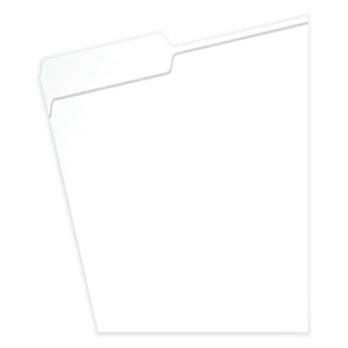 Smead™ Colored File Folders, 1/3-Cut Tabs, Letter Size, White, 100/Box (SMD12843)