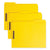 Smead™ Top Tab Colored 2-Fastener Folders, 1/3-Cut Tabs, Letter Size, Yellow, 50/Box (SMD12940)