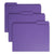 Smead™ Reinforced Top Tab Colored File Folders, 1/3-Cut Tabs, Letter Size, Purple, 100/Box (SMD13034)
