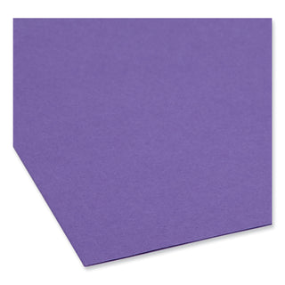 Smead™ Top Tab Colored 2-Fastener Folders, 1/3-Cut Tabs, Letter Size, Purple, 50/Box (SMD13040)