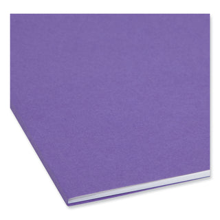 Smead™ Top Tab Colored 2-Fastener Folders, 1/3-Cut Tabs, Letter Size, Purple, 50/Box (SMD13040)
