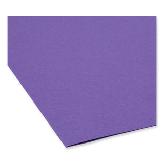Smead™ Colored File Folders, 1/3-Cut Tabs, Letter Size, Purple, 100/Box (SMD13043)