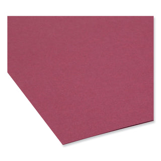 Smead™ Colored File Folders, 1/3-Cut Tabs, Letter Size, Maroon, 100/Box (SMD13093)