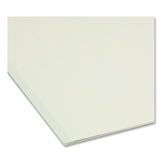 Smead™ Expanding Recycled Heavy Pressboard Folders, 1/3-Cut Tabs, 1" Expansion, Letter Size, Gray-Green, 25/Box (SMD13230)