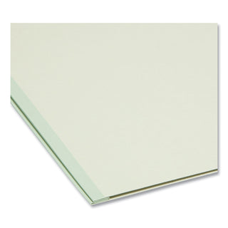 Smead™ Expanding Recycled Heavy Pressboard Folders, 1/3-Cut Tabs, 2" Expansion, Letter Size, Gray-Green, 25/Box (SMD13234)
