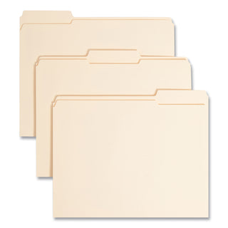 Smead™ Top Tab 1-Fastener Folders, 1/3-Cut Tabs, Letter Size, 11 pt. Manila, 50/Box (SMD14534)