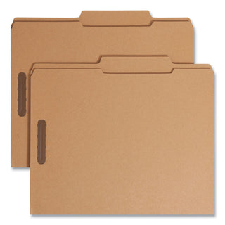 Smead™ Top Tab 2-Fastener Folders, 2/5-Cut Tabs, Right of Center, Letter Size, 11 pt. Kraft, 50/Box (SMD14880)