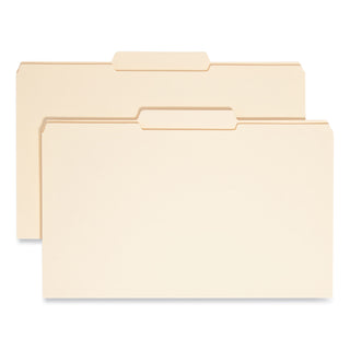 Smead™ Reinforced Tab Manila File Folders, 1/3-Cut Tabs, Center Position, Legal Size, 11 pt. Manila, 100/Box (SMD15336)