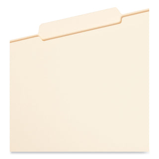 Smead™ Reinforced Tab Manila File Folders, 1/3-Cut Tabs, Center Position, Legal Size, 11 pt. Manila, 100/Box (SMD15336)