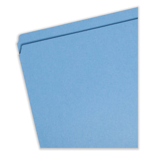 Smead™ Reinforced Top Tab Colored File Folders, Straight Tab, Legal Size, Blue, 100/Box (SMD17010)