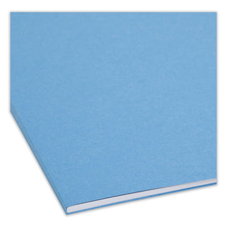 Smead™ Top Tab Colored 2-Fastener Folders, 1/3-Cut Tabs, Legal Size, Blue, 50/Box (SMD17040)