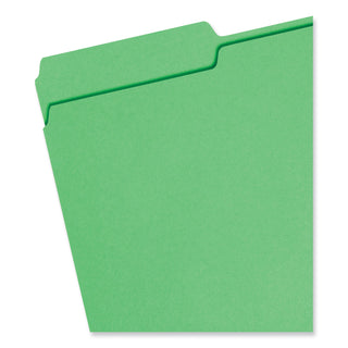 Smead™ Colored File Folders, 1/3-Cut Tabs, Legal Size, Green, 100/Box (SMD17143)